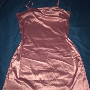Pink satin cami dress NEW!! SIZE XL